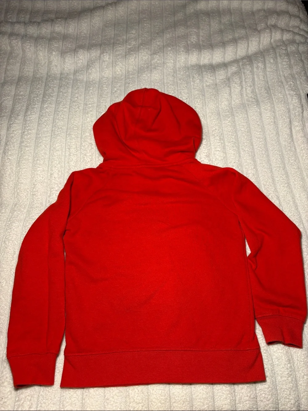 Nike Kids Red Zip-Up Hooded Sweatshirt